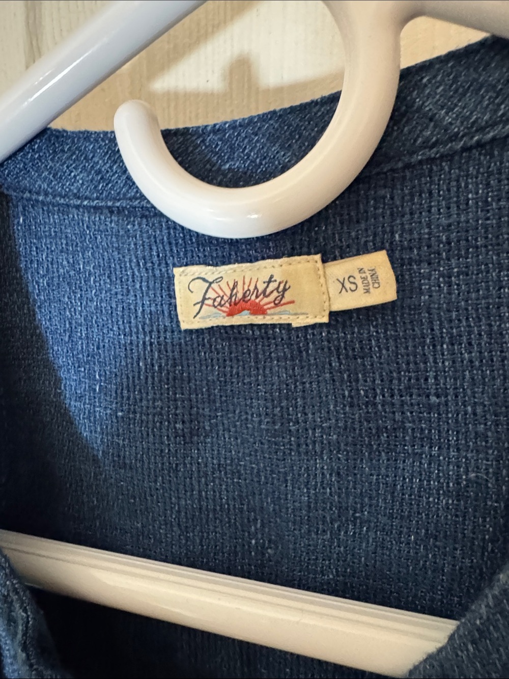 Faherty Blue Isha Linen Sleeveless Mini Dress Sz XS - Picture 2 of 8